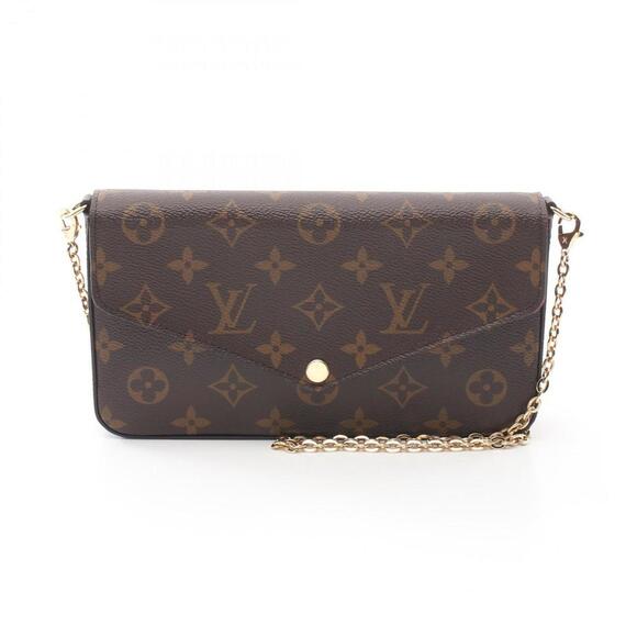 LOUIS VUITTON Brown Monogram Leather Shoulder Bag - Picture 1 of 10